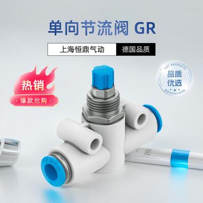 费斯托FESTO单向节流阀 193969 GR-QS-6 193967 GR-QS-4 现货