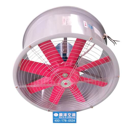 定制带百叶窗防雨罩风机工业大功率镀锌管道送风机t35-11轴流风机