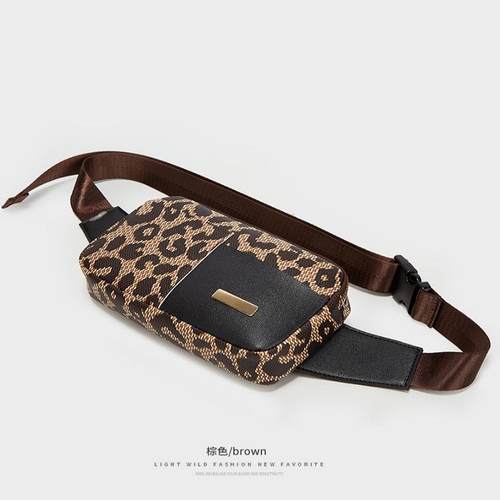 印花腰包腰包女士运动跑步胸包