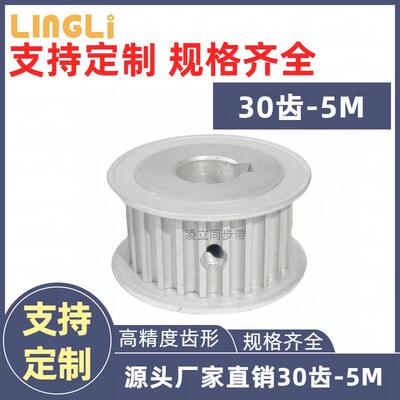 （模板）同步轮 5M20齿-20齿5M 同步带轮 同步带铝合金
