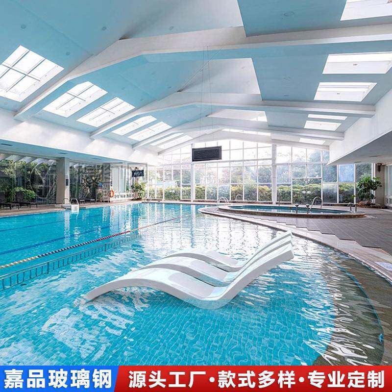 玻璃钢躺椅别墅酒店泳池躺椅户外沙滩休闲单人躺椅休闲椅厂家