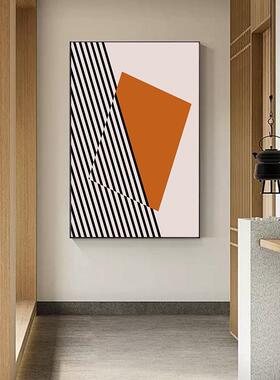 现代轻奢抽象橙色客厅装饰画沙发背景墙玄关走廊过道装饰画艺术画