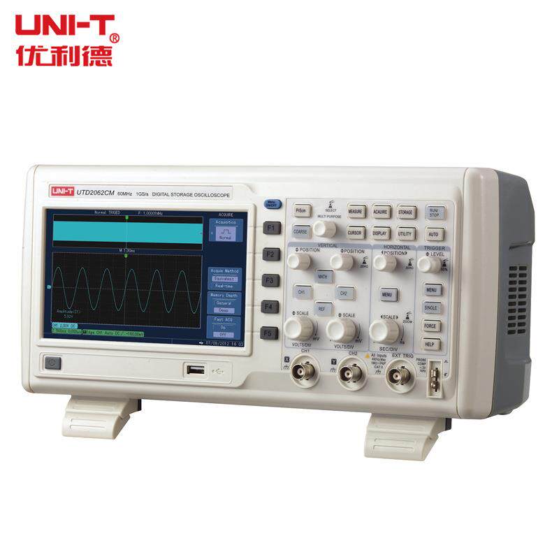 UNI-T/优利德 UTD2062CM 示波器 60M双通道数字储存示波器