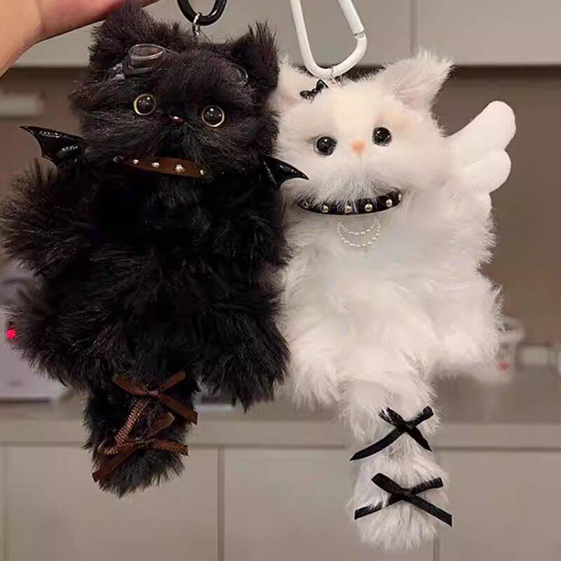 可爱毛绒小猫咪扭扭棒钥匙扣挂件成品生日送女生闺蜜朋友惊喜礼物