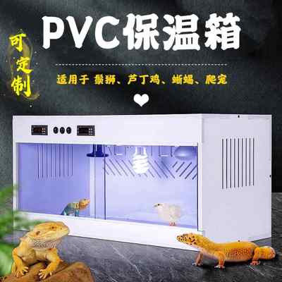 PVC爬宠鬃狮蜥芦丁鸡饲养箱保温恒温加热智能暖蓝舌蜴蛇乌龟异虫