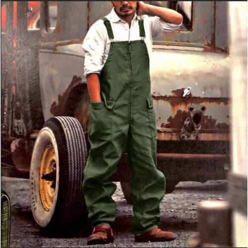 L 56283 Loose straight overalls 宽松直筒工装背带裤跨境外