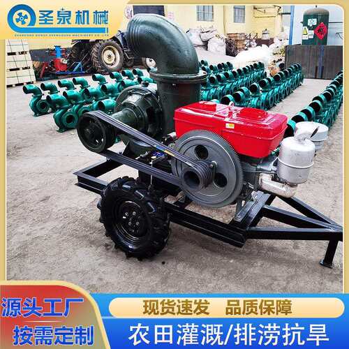 柴油自吸手压机组水泵老款手压式吸水机械柴油机组