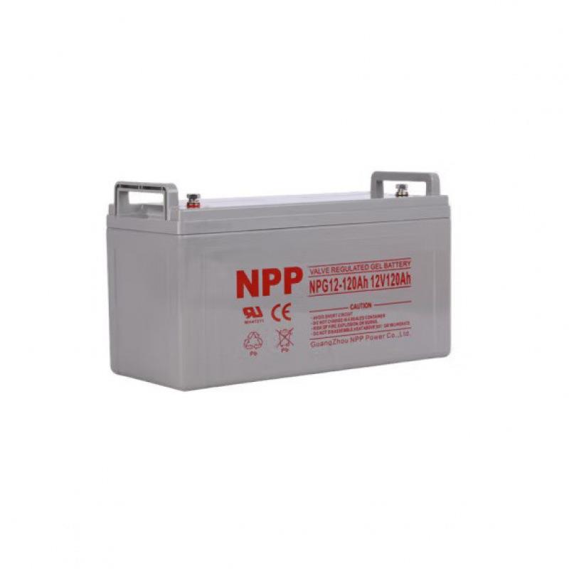 耐普蓄电池NPG12-120Ah免维护太阳能胶体蓄电池12V120AH光伏专用