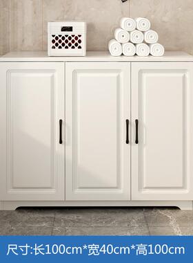 欧阳BZN储式物柜飘窗柜矮柜地柜防水大容量物杂柜实木台柜子