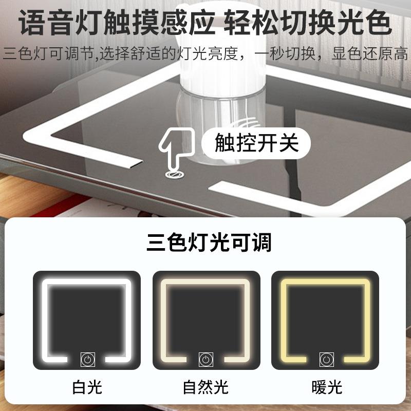智能保险箱床头柜一体2024新款现代简约卧室防盗岩板家用收纳柜子