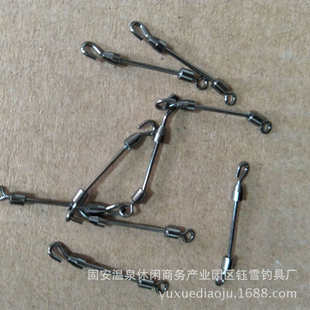 金属双头转环 开口双头快速别针 铅皮座小配件批发