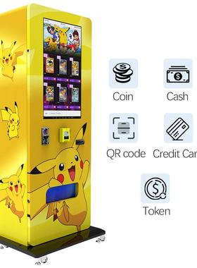 2寸屏牌立式宝可梦卡机皮卡站丘卡片自售货机盲7872动盒自动售卖