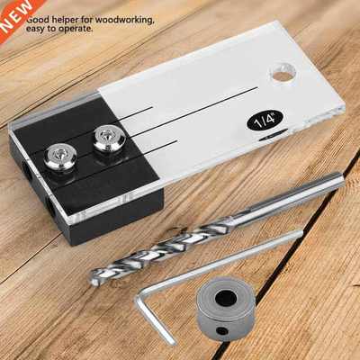 Pocket Hole Jig Step Drill Bit Set Dowel Hole Drilling Guide