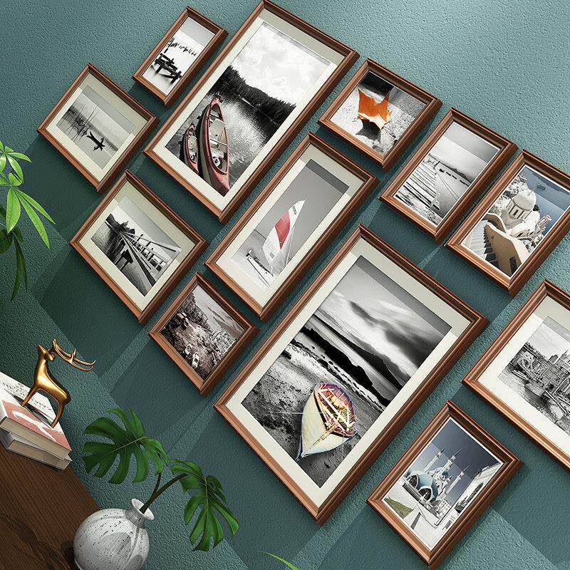 客厅照片墙装饰免打孔相框沙发背景墙上创意相片墙房间相簿框挂墙