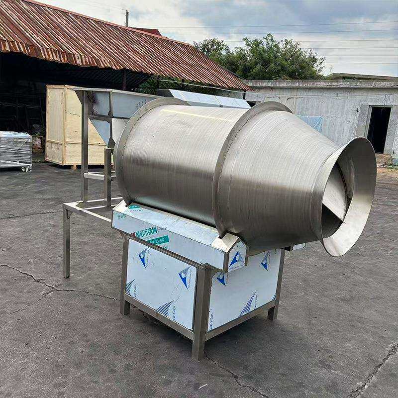 大型不锈钢滚筒搅拌机烧烤料调味料粉剂混合机化工原料干粉拌料机
