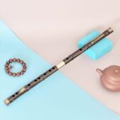 正品 红木0笛8黑紫檀笛子百专业6演奏舞台表演笛厂家授权灵檀韵戈