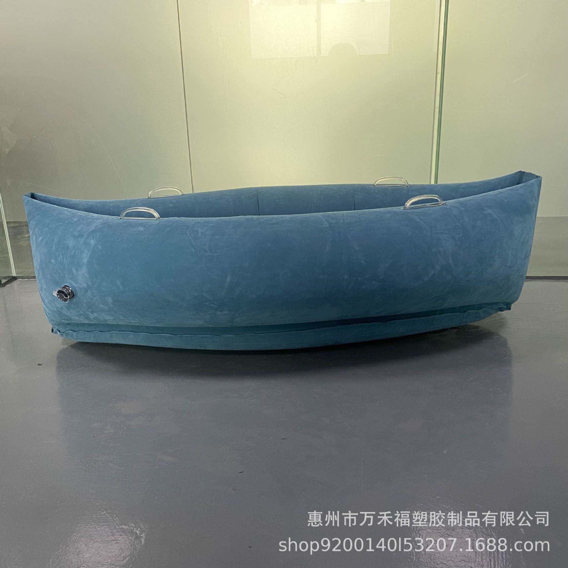 现货PVC充气懒人沙发贵妃椅 居家休闲座椅植绒单人沙发充气摇摇椅
