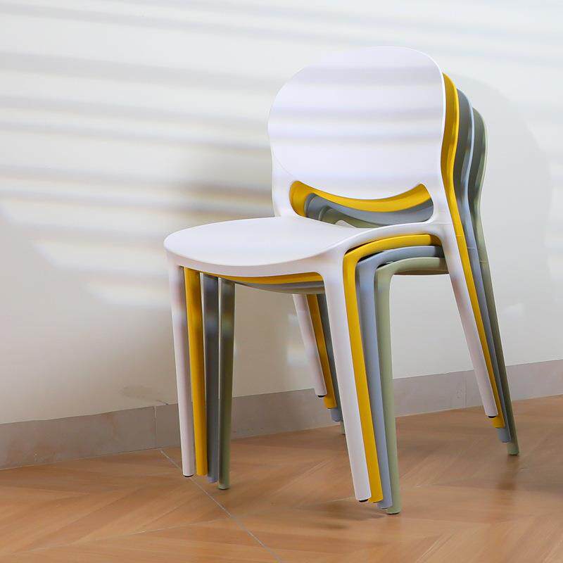 北欧时尚塑料餐椅家用靠背椅H672可子奶摞等位椅茶店公桌椅办洽谈