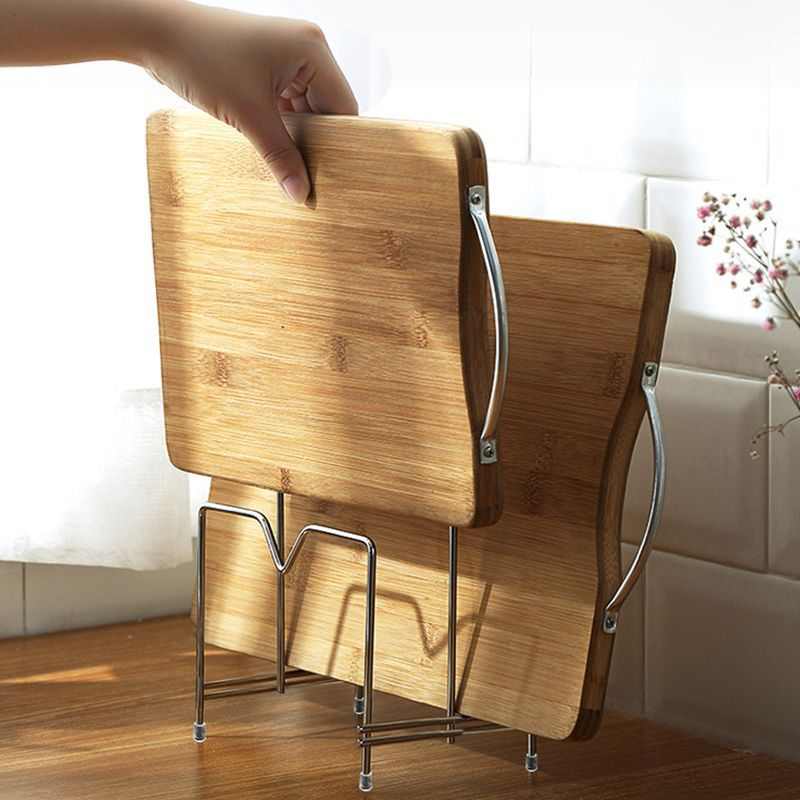 新款菜板架落地式不锈钢锅盖架托壁挂厨房菜刀案板架子家居砧板架