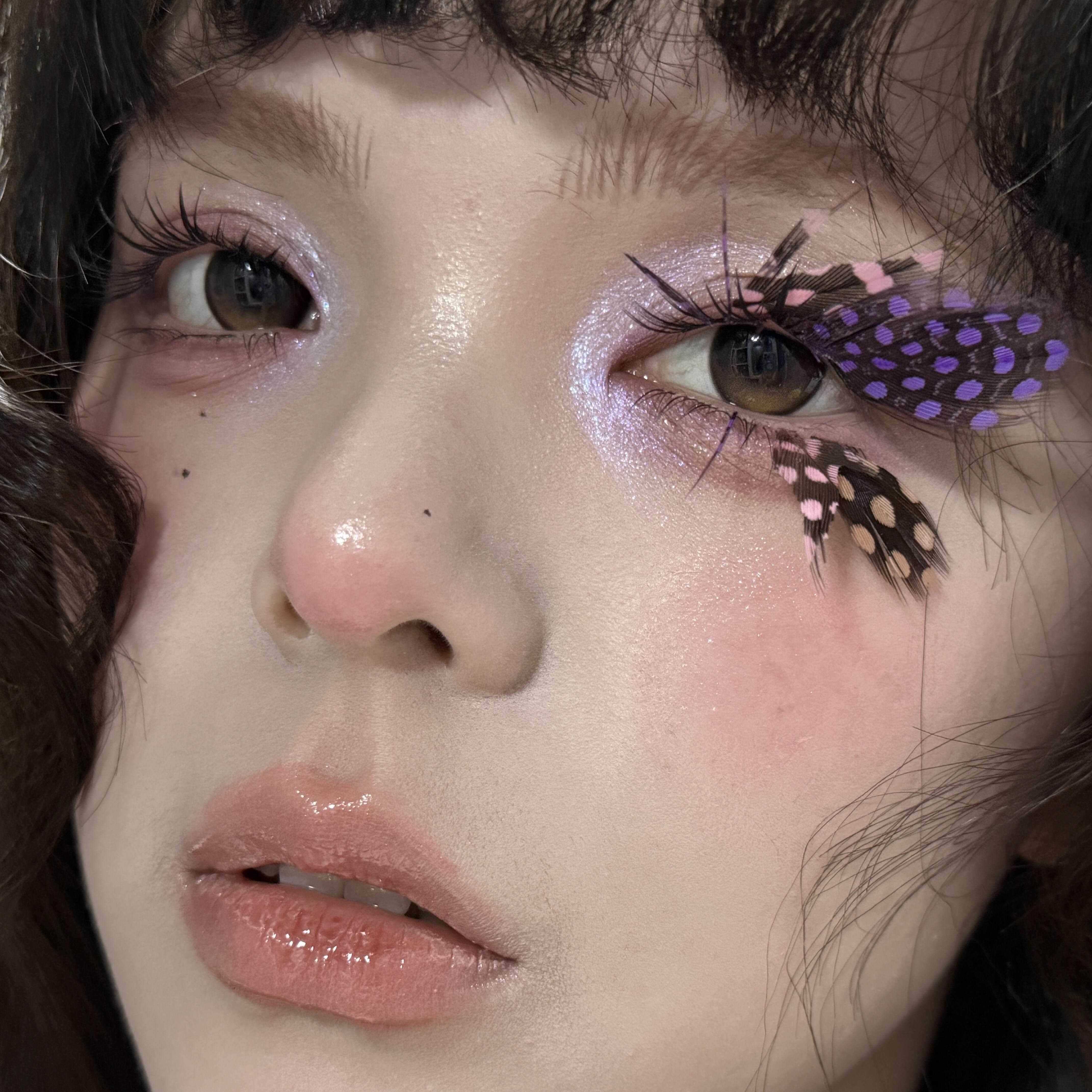 女生氛围感妆容睫毛道具仿真睫毛影楼艺术照心机浓妆拍照出片神器