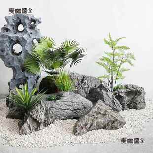 造景鱼缸假山石花园户庭院太景石室内装饰观摆件麦太保摄外影道具