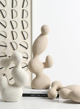 意式简抽象艺术灵动树脂摆件售楼FC-SZ230特处酒极店关博古架新奇