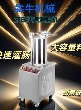 犇机IRV6械商用灌肠机不锈钢全自动液压灌肠机15牛L2L//35L灌肠机