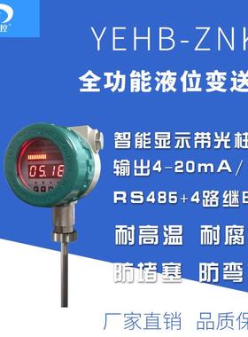 厂家直售YEHB-ZNKG智能投入式液位变送控制器/液位开关/液位计