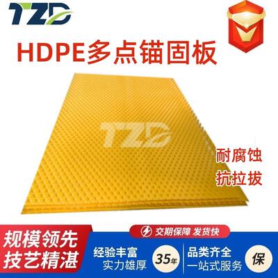 hdpe多点锚固板污水处理耐磨防护板防渗透锚固板