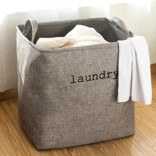 basket laundry storage bag脏衣篮衣服篓放洗衣收纳筐杂物布艺桶