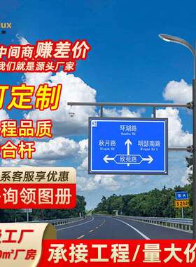 多功能智慧综合杆道路交通信号灯杆交通标志杆F型信号灯杆八角杆