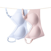 大码 孕妇文胸聚拢防下垂产后喂奶专用 哺乳内衣全罩杯大胸显小薄款