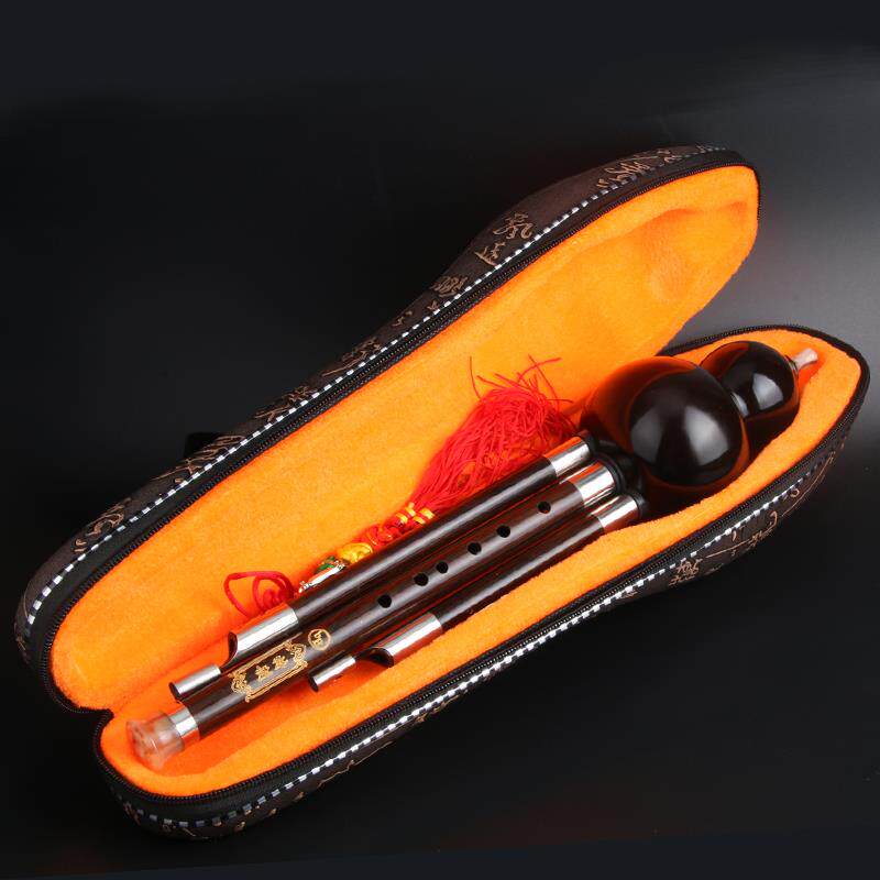 正品人全黑檀葫木芦丝考级成专业演奏型降b者调c调初学高级乐器f