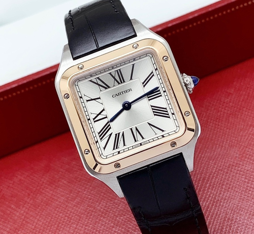 公价43200】全套98新27.5mm卡地亚山度士小号W2SA0012石英女表
