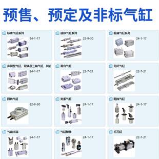 及补差 亚德客气缸各种非标气缸定制SC SAU SDA MIC SAI