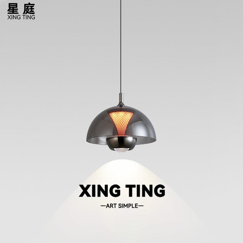 星庭 卧室床头吊灯 意式极简轻奢高级感创意可升降玄关花苞吊线灯