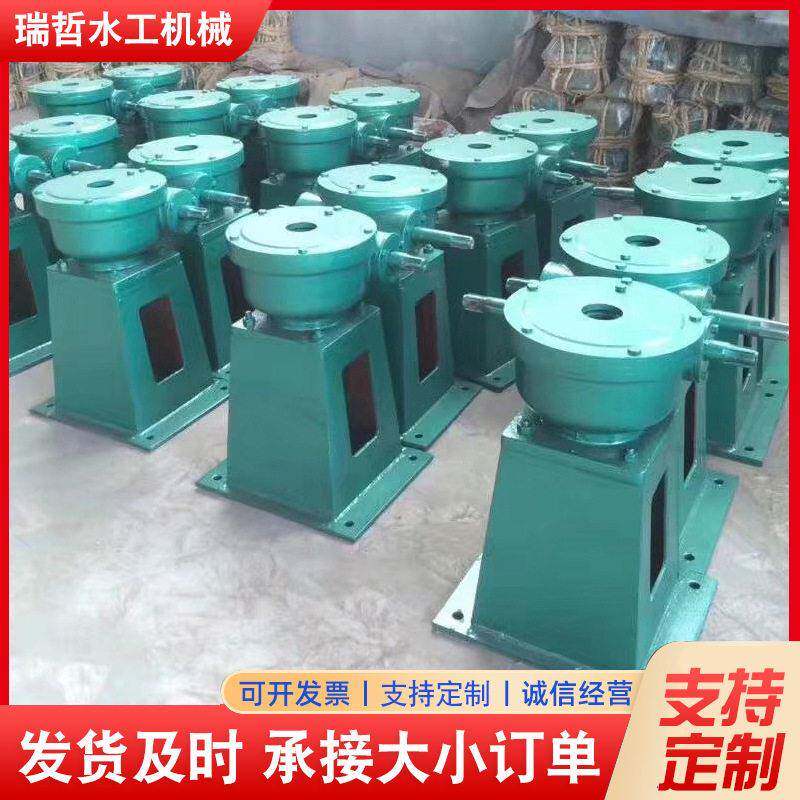 侧摇启闭机手轮式平推式手摇启闭机手电两用手轮直连铸铁启闭机