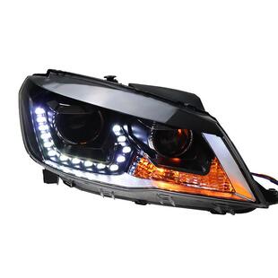 LED日行灯透镜氙气大灯总成 改装 专用于新捷达大灯总成13 16款