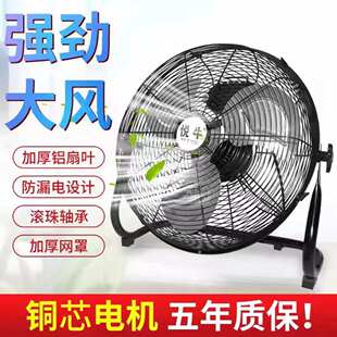 坐爬地扇家用商用静音 强力电风扇大功率工业风扇落地扇趴地扇台式