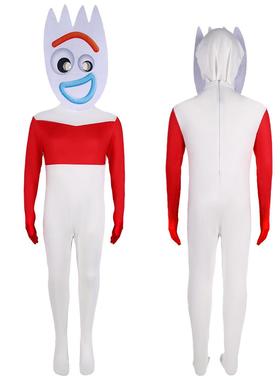 玩具总动员4叉叉Forky角色扮演cosplay服装新品紧身衣连体衣福克