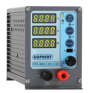 gophert格辉直流稳压电源PPS-6003可存储60v3A可调小体积电源迷你