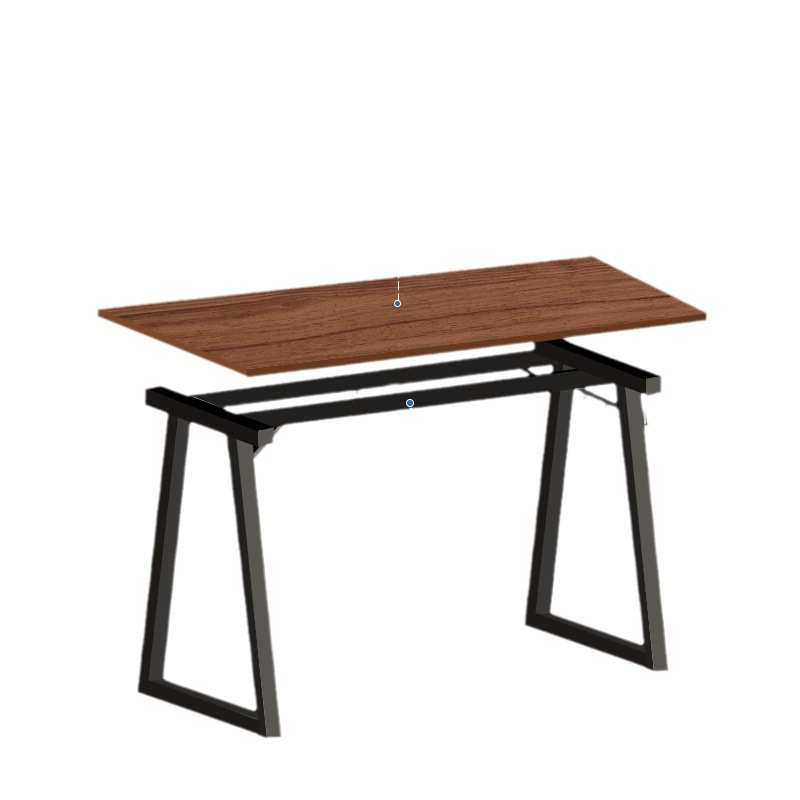 实木电脑桌台式办公桌简约现代家用写字书桌轻奢双人桌子loft长桌