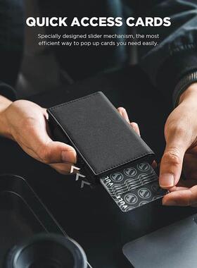 Wallet for Men Slim Aluminum Credit Card Holder RFID Blockin