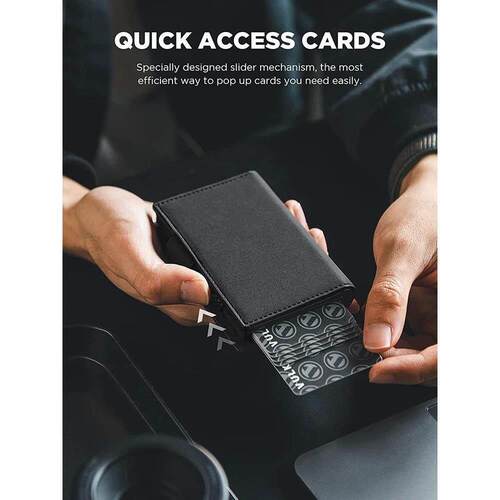 Wallet for Men Slim Aluminum Credit Card Holder RFID Blockin