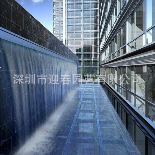 室内室外水景装饰水幕墙不锈钢瀑布水景墙流水瀑布流水屏风户外