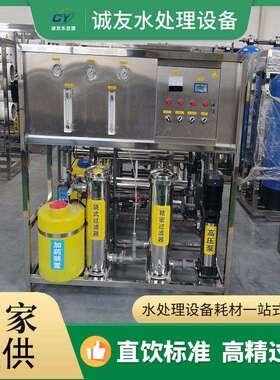反渗透净水设备超纯水设备去离子水设备级双级纯净水设备厂家