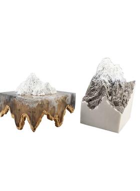 现代新中式轻奢家居摆件假山雕塑艺术品办公室酒柜样板间软装玄关