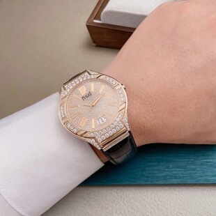 [9.8新]伯爵PIAGET POLO系列G0A31149后镶满钻自动机械男士手表