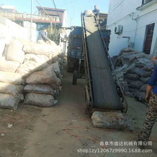 裙边挡板爬坡传送机 快递分拣工作台运输机 自动化上料传送机