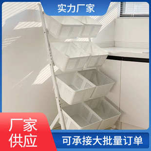 卧室置物架落地多层菜篮子客厅家用小推车零食收纳筐果蔬菜架子